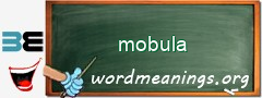 WordMeaning blackboard for mobula